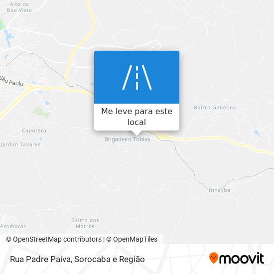 Rua Padre Paiva mapa