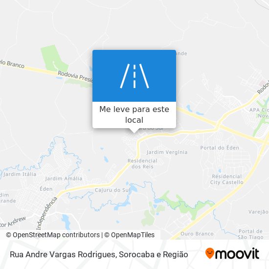 Rua Andre Vargas Rodrigues mapa