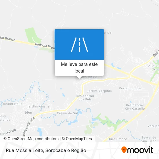 Rua Messia Leite mapa