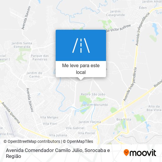 Avenida Comendador Camilo Júlio mapa