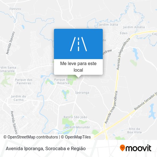 Avenida Iporanga mapa
