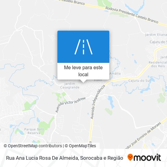 Rua Ana Lucia Rosa De Almeida mapa