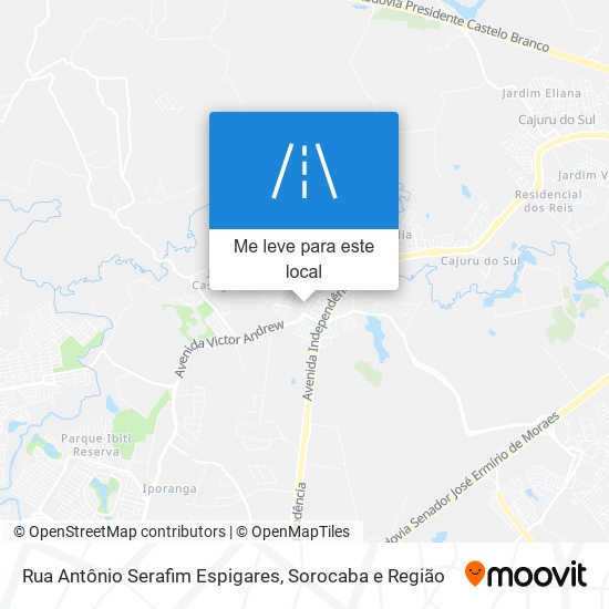 Rua Antônio Serafim Espigares mapa