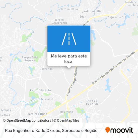 Rua Engenheiro Karlo Okretic mapa