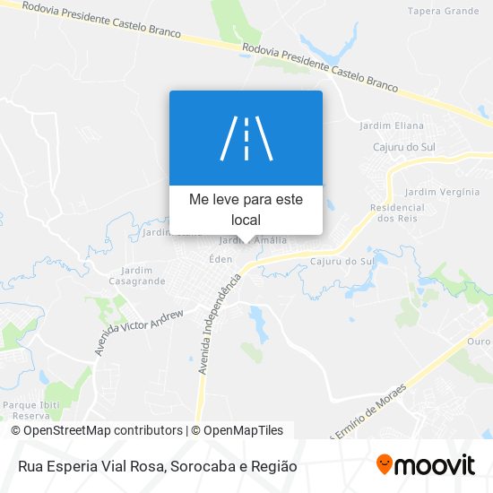 Rua Esperia Vial Rosa mapa