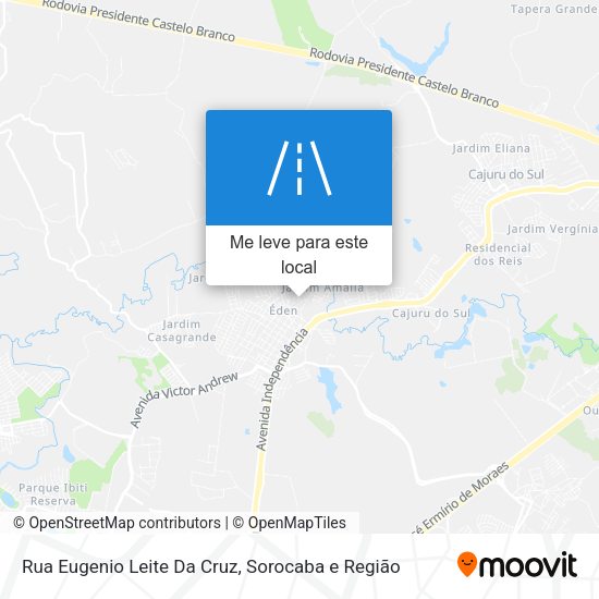 Rua Eugenio Leite Da Cruz mapa