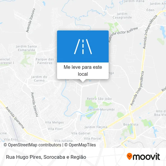 Rua Hugo Pires mapa