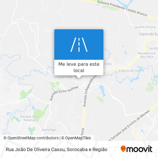 Rua João De Oliveira Cassu mapa