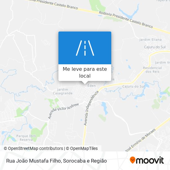 Rua João Mustafa Filho mapa