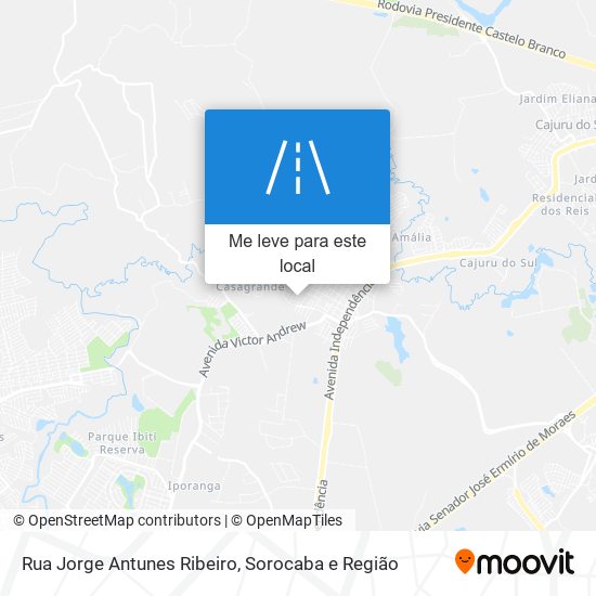 Rua Jorge Antunes Ribeiro mapa