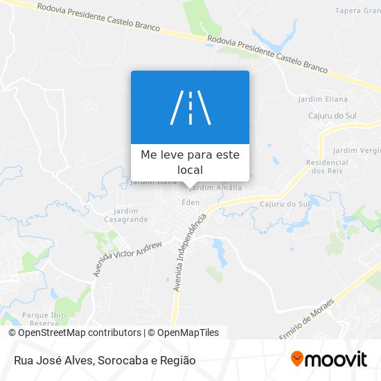 Rua José Alves mapa