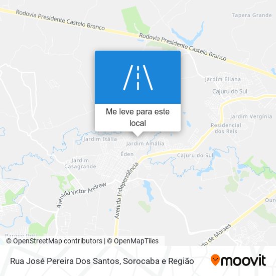 Rua José Pereira Dos Santos mapa