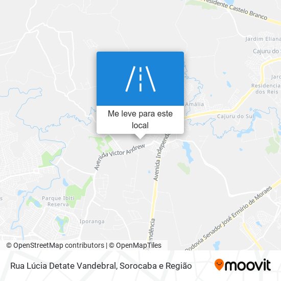 Rua Lúcia Detate Vandebral mapa