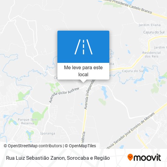 Rua Luiz Sebastião Zanon mapa