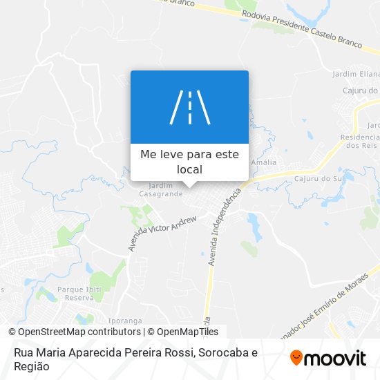 Rua Maria Aparecida Pereira Rossi mapa