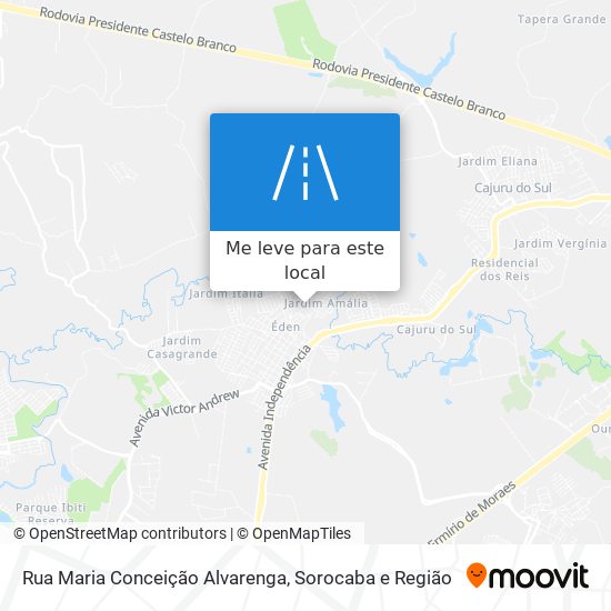 Rua Maria Conceição Alvarenga mapa