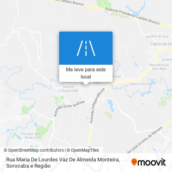 Rua Maria De Lourdes Vaz De Almeida Monteira mapa