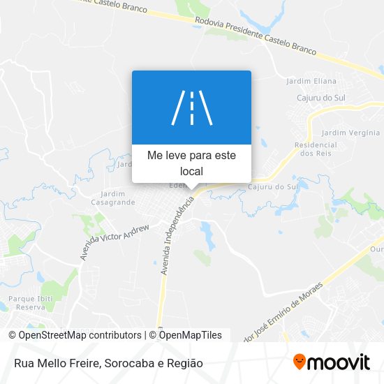 Rua Mello Freire mapa