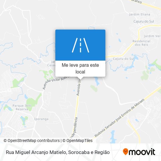 Rua Miguel Arcanjo Matielo mapa