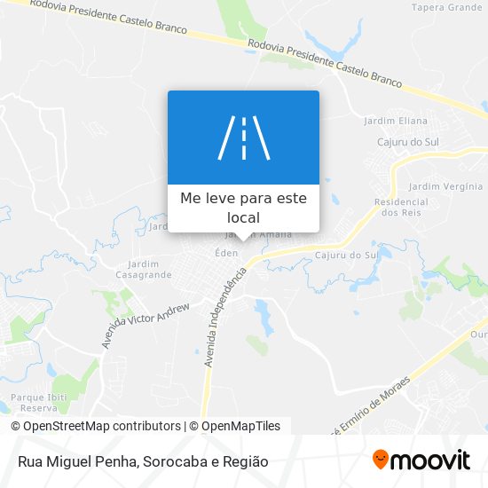 Rua Miguel Penha mapa