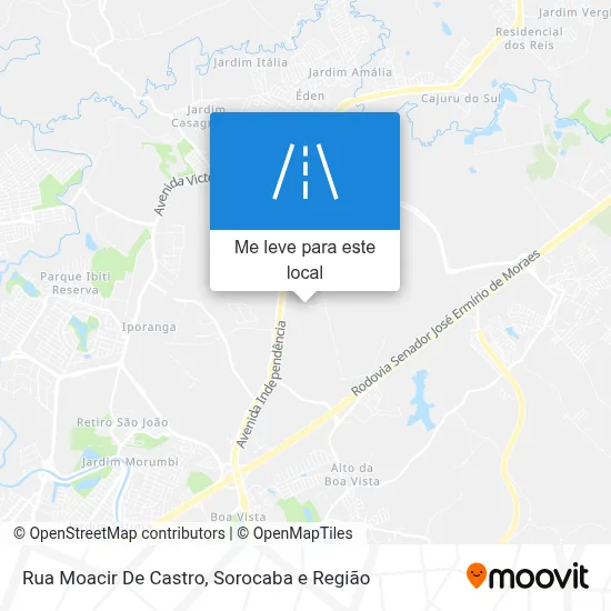 Rua Moacir De Castro mapa