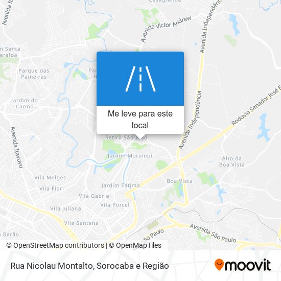 Rua Nicolau Montalto mapa