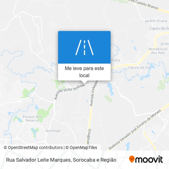 Rua Salvador Leite Marques mapa