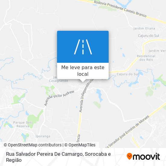 Rua Salvador Pereira De Camargo mapa