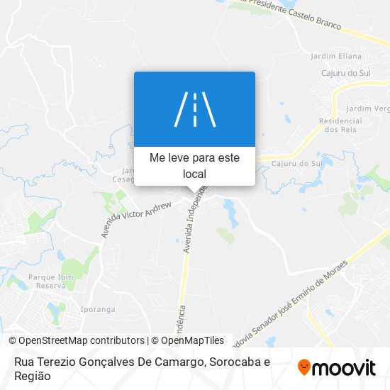 Rua Terezio Gonçalves De Camargo mapa