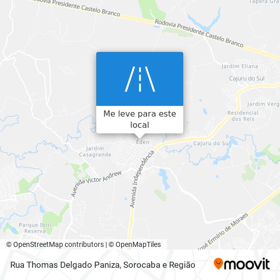Rua Thomas Delgado Paniza mapa