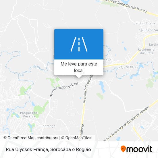 Rua Ulysses França mapa