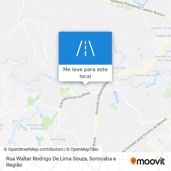 Rua Walter Rodrigo De Lima Souza mapa