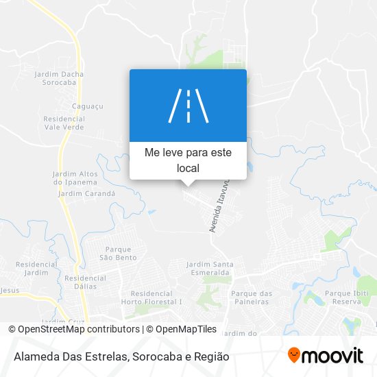 Alameda Das Estrelas mapa