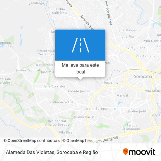 Alameda Das Violetas mapa