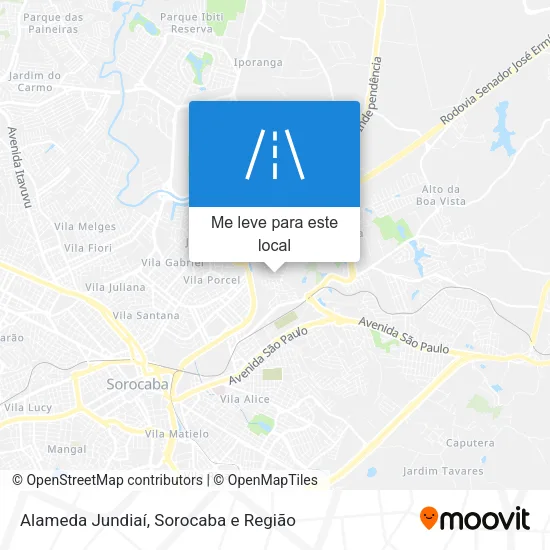 Alameda Jundiaí mapa