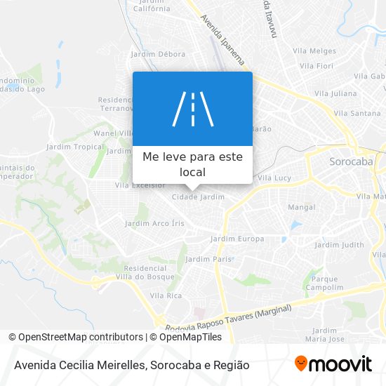 Avenida Cecilia Meirelles mapa