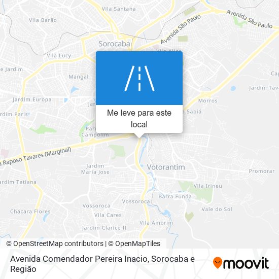 Avenida Comendador Pereira Inacio mapa