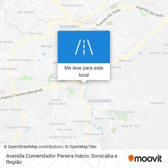 Avenida Comendador Pereira Inácio mapa