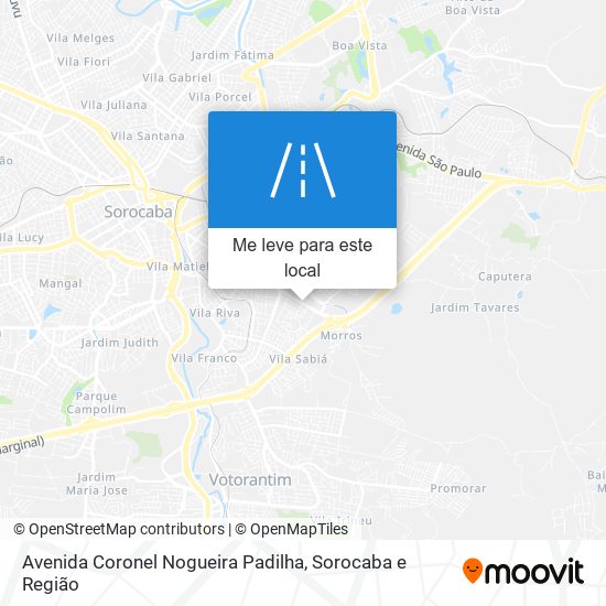 Avenida Coronel Nogueira Padilha mapa