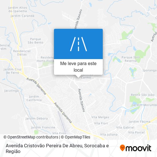 Avenida Cristovão Pereira De Abreu mapa