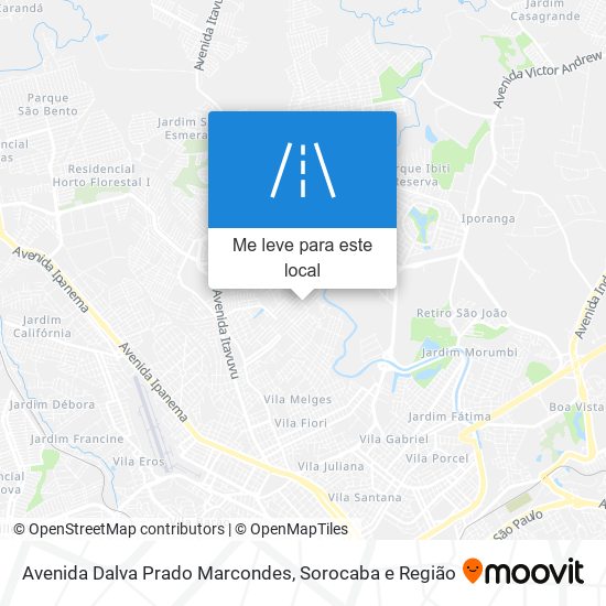 Avenida Dalva Prado Marcondes mapa