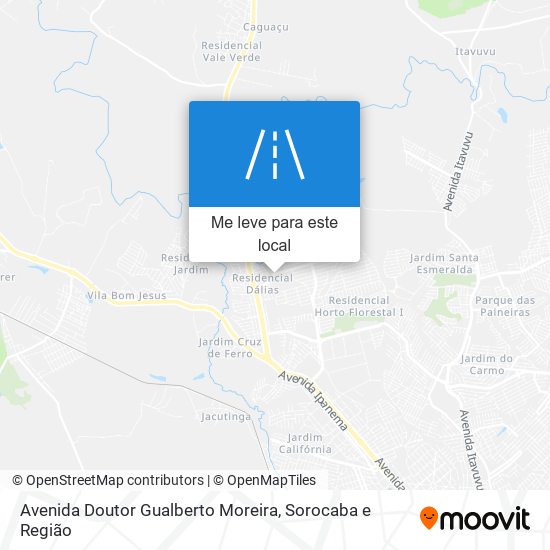 Avenida Doutor Gualberto Moreira mapa