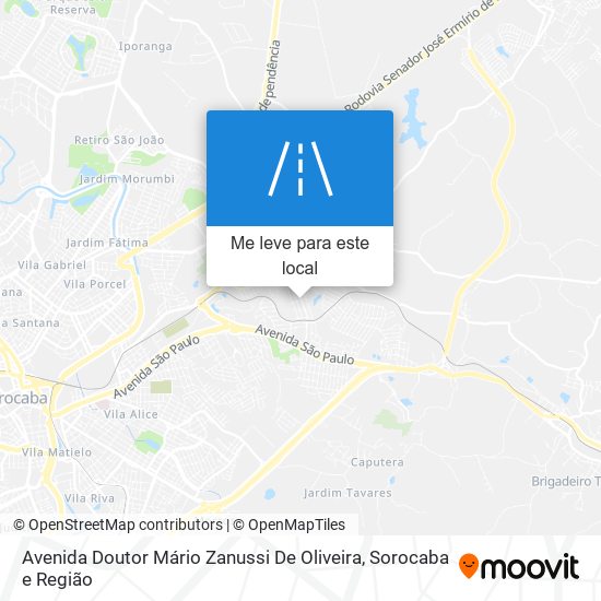 Avenida Doutor Mário Zanussi De Oliveira mapa