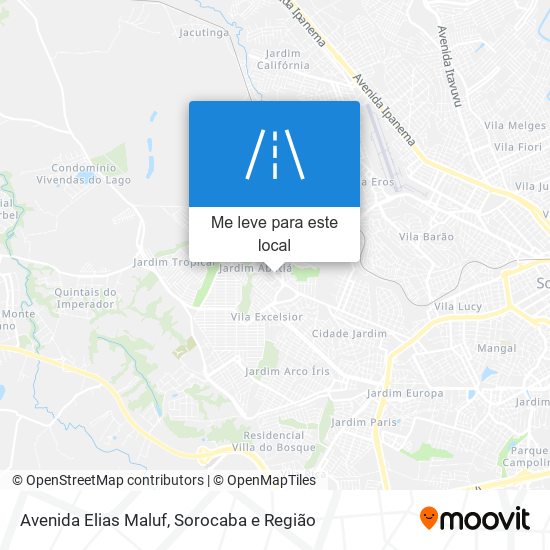 Avenida Elias Maluf mapa