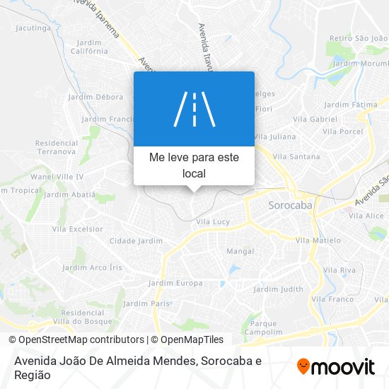 Avenida João De Almeida Mendes mapa