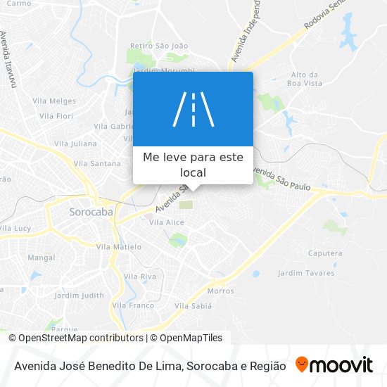 Avenida José Benedito De Lima mapa