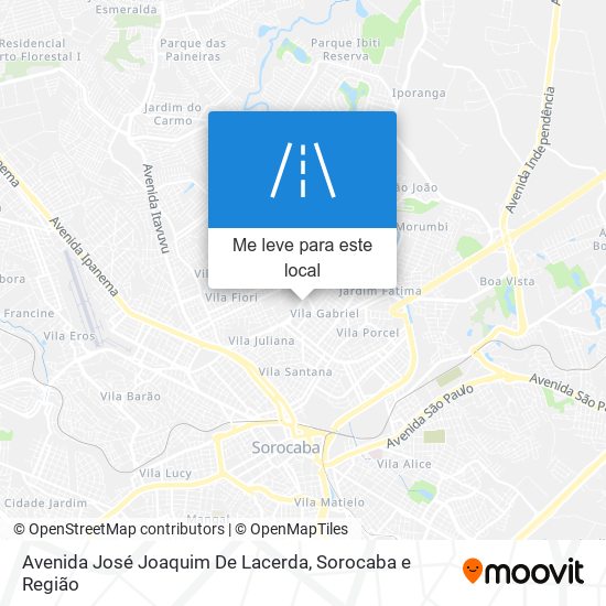 Avenida José Joaquim De Lacerda mapa