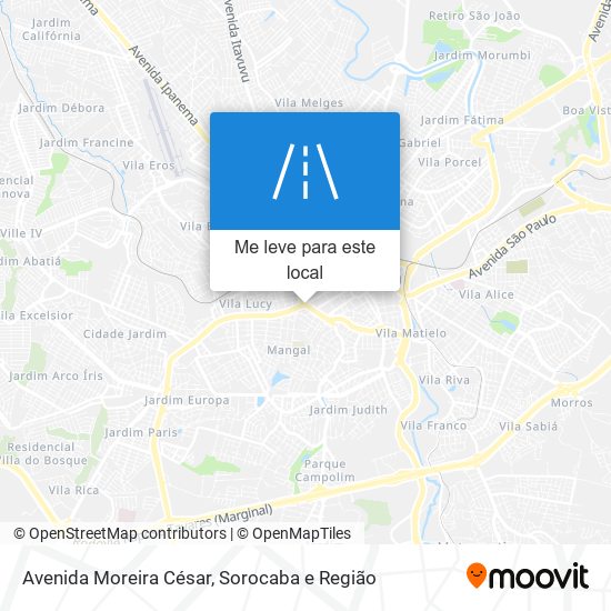 Avenida Moreira César mapa