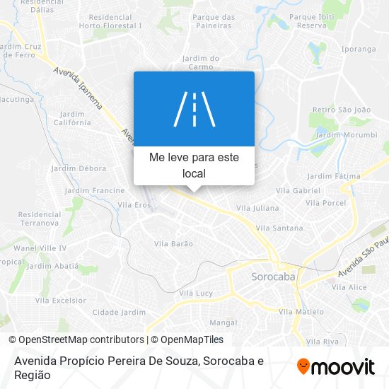 Avenida Propício Pereira De Souza mapa