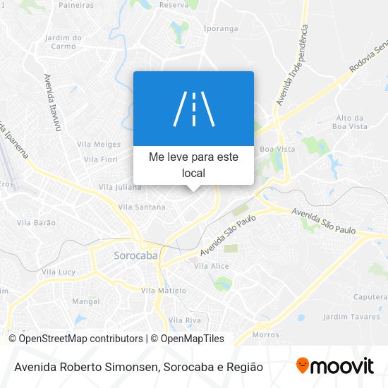 Avenida Roberto Simonsen mapa